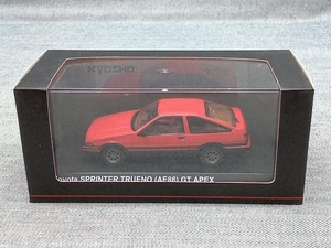 京商 1/43 03892R TOYOTA スプリンタートレノ AE86 GT APEX レッド/ブラック 8 spoke wheel version(ゆ29-05-09)