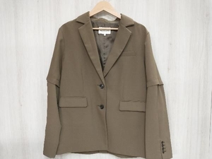 ジャケット Ray BEAMS 21AW 2WAY SLEEVE JACKET テーラード サイズ1 レイビームス ブラウン 店舗受取可