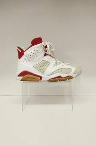 NIKE ナイキ AIR JORDAN 6 RETRO エアジョーダン 6 レトロ 384664-113 ハイカット 約28cm ホワイト レッド 通年