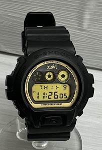 CASIO G‐SHOCK カシオ G-ショック DW-6900FS メンズ レディース 腕時計 X-GIRL×X-LARGE コラボ ブラック 星