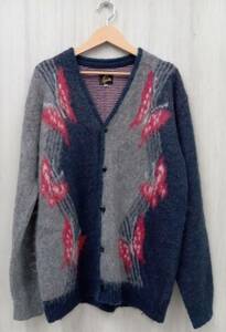 Needles Cardigan Papillon モヘア カーディガン Mサイズ ネイビー×グレー