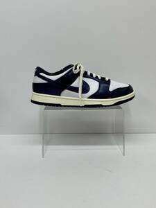 NIKE ナイキDUNK LOW PRM ダンクロープレミアム　ローカットスニーカー FN 7197-100 ホワイト ネイビー 通年