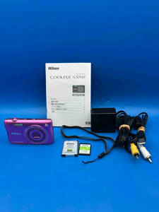 ジャンク Nikon COOLPIX S3700 デジカメ