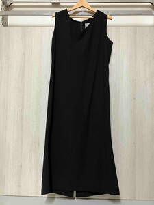 YOHJI YAMAMOTO ／ヨウジヤマモト／THIN TWILL RIGHT SIDE GATHER DRESS ／ブラック／FC-D81-103／ノースリーブワンピース