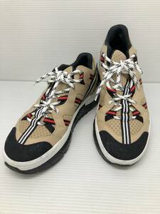 ☆ BURBERRY バーバリー トラックスニーカー メッシュスニーカー ヴィンテージ 8016518 サイズ42 ベージュ系 通年