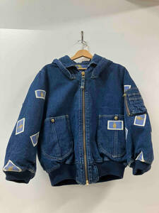 PINK HOUSE Pink House f-ti- blouson military jacket Denim blue through year old clothes 