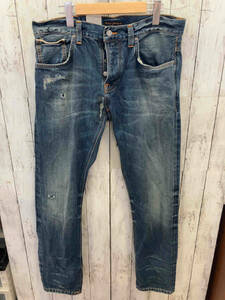 NUDIE JEANS ヌーディ ジーンズ W34L32 ボタンフライ ジーンズ コットン