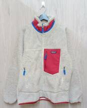 patagonia/パタゴニア/フリース/23056/CLASSIC RETRO-X JACKET/ナチュラル×レッド系/XLサイズ_画像1