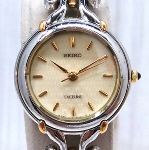 ジャンク SEIKO セイコー EXCELINE エクセリーヌ 4J41-0050／9N0*** クォーツ 腕時計