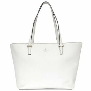 ケイトスペード トートバッグ ホワイト RN 010260 美品 レザー 中古 kate spade 肩掛け 書類 a4