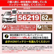 EMF56219 EMPEROR 欧州車用バッテリー Mini ミニ(R60) 2013年7月-2016年9月 送料無料_画像3