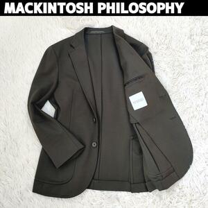 マッキントッシュフィロソフィー MACKINTOSH PHILOSOPHY テーラードジャケット カジュアル ストレッチ ボックスタグ 緑 グリーン 36