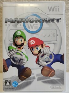 中古☆Wii マリオカートWii 送料無料 箱 説明書 付き Wii Uでも レース マリカー マリオ