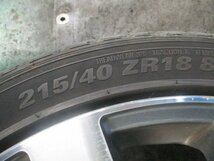 531410★VENERDI ヴェネルディ 18×7J+不明★ PCD14.3 5H★18インチ アルミ 4本★215/45R18★タイヤ付_画像3