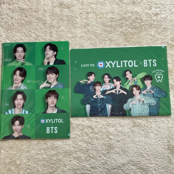 BTSクリアファイル　LOTTE XYLITOL×BTS