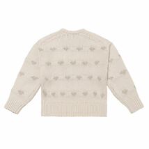 新品おまけ付き nknit 23AW ンニット ハート ユニセックス 伊勢丹限定 サイズ2 ビジュー ビーズ ベージュ リミテッドカラー_画像4