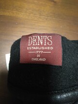 良品　DENTS デンツ英国製　革手袋　黒　サイズL 革とウールのコンビ　ライニングポリエステル_画像5