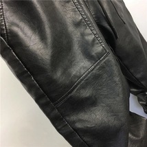 新品 人気レザーパンツ メンズ 革パンツ ライダースパンツ モーターパンツ バイクパンツ　ロングパンツ 防風 防寒 防水ｗ28～ｗ42_画像3