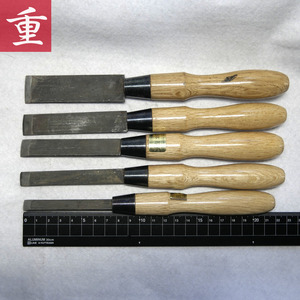 ★中古 彫刻・版画用 ノミ 鑿 のみ 24, 18, 15, 12.5, 9.5ｍｍ ５本セット◆現状品・返品不可◆東京発◆1127