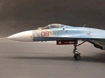 アカデミ 1/48 ロシア空軍 SU-27 組立塗装済完成品_画像1