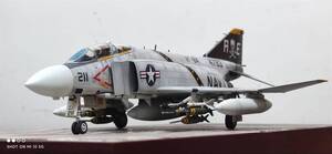 1/48 America Air Force F-4J Phantom painted final product 