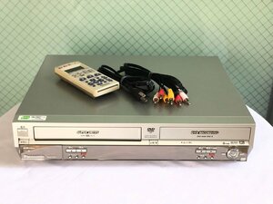 動作品！Pnasonic DMR-E75V パナソニック VHS一体型DVDレコーダー 2004年製 リモコン付き DIGA ディーガ