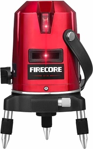 Firecore レーザー墨出し器 3ライン 大矩ライン照射モデル レーザー水平器 高性能 EP-3R 回転レーザー線 レーザーレベル 自動補正 
