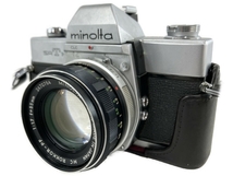 Minolta SRT101 MC ROKKOR-PF F1.7 55mm 一眼レフ フィルムカメラ レンズセット ミノルタ ジャンク N8226974_画像1