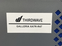 Thirdwave GALLERIA XA7R-R47 ゲーミング デスクトップ PC AMD Ryzen 7 5700X 8 Core 32GB SSD 1TB RTX 4070 Win 11 Home 中古 T7990302_画像7