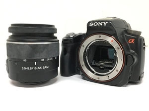 SONY a55 SLT-A55V DT 3.5-5.6 18-55mm 一眼レフ カメラ レンズ キット ジャンク F8223991