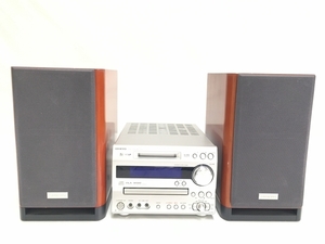 ONKYO FR-N9X D-N9X CD/MD チューナーアンプ 2006年製 ミニコンポ 音響機材 中古 訳あり T8233825