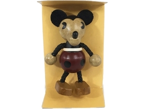 ヤングエポック ミッキーマウス フィギュア 木製 レトロトイコレクション 中古 良好 N8247010