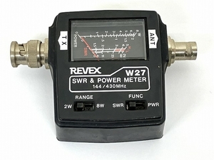 REVEX W27 コンパクト SWRパワー計 アマチュア無線機 パーツ ジャンク T8241537