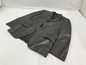 Paul Smith COLLECTION ポールスミス コレクション レザージャケット シングル Mサイズ ブラック 羊革 中古 H8243480