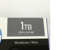 IO DATA SSPH-UA1RB USB 3.2 Gen 1(USB 3.0)/2.0対応 ポータブル SSD 1TB ワインレッド 中古 良好 Y8272248_画像4