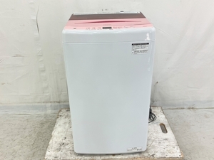 Haier ハイアール JW-U55HK 全自動洗濯機 5.5kg ピンク 2023年製 中古 良好 楽K8223436