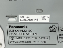 Panasonic SA-PMX100 ミニコンポ 2015年製 パナソニック 中古 S8241238_画像6