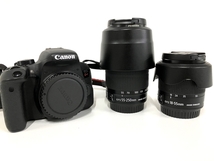 Canon キャノン EOS kiss x9i ボディ 18-55mm 55-250mm レンズ ダブルズームキット カメラ 中古 B8261988_画像1