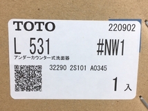 TOTO L531 #NW1 アンダーカウンター式 洗面器 未使用 Y8241869_画像2
