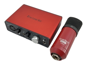 Focusrite Scarlett Solo Studio Pack オーディオインターフェイス セット フォーカスライト 音響機材 ジャンク W8222343