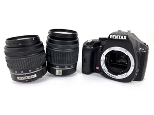 PENTAX K-m 一眼デジタル 18-55mm F3.5-5.6 AL 50-200mm F4-5.6 ED レンズセット ジャンク Y8267428