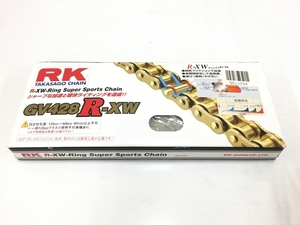 RKチェーン GV428R-XW ゴールド 128リンク バイクパーツ 未使用 T8297452