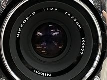 ZANZA BRONICA ゼンザブロニカ S2 レンズ NIKKOR-P 75mm F2.8 中判 フィルムカメラ ジャンク K8282314_画像5