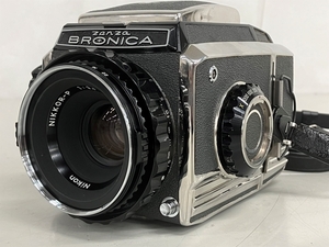ZANZA BRONICA ゼンザブロニカ S2 レンズ NIKKOR-P 75mm F2.8 中判 フィルムカメラ ジャンク K8282314