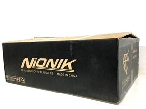 NIONIK ゲーミング チェア 座椅子 オフィス ニオニック ブラウン 未使用 F8282049