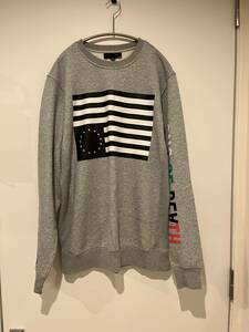 ブラックスケール 星条旗プリント スウェット M BLACK SCALE