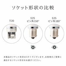 HID屋 LED ウインカー T20/T20兼用ピンチ部違い アンバー ハイフラ防止抵抗内蔵 パーフェクトステルス 車検対応 2個セット *S25も選択可_画像10