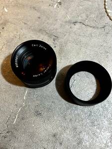 Carl Zeiss カールツァイス　PLANAR　50ｍｍ　F1.4　アルミ製レンズフード附属　美品　★激安出品★