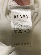 ◆【美品】BEAMS ビームス / カットオフ天竺Vネック長袖Tシャツ/ WHITE S size_画像5