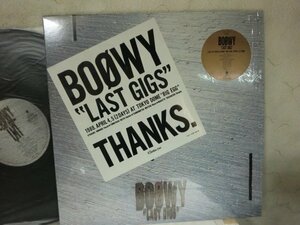 (D)【何点でも同送料 LP/レコード/帯付/概良盤/シュニリンク袋付/BOOWY 「 LAST GIGS 」RT28-5200 氷室京介/布袋寅泰